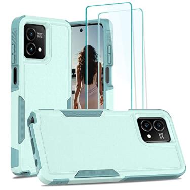 Imagem de Jeylly Capa para Moto G Stylus 5G 2023, proteção contra quedas de grau militar, capa de telefone resistente à prova de choque para Motorola G Stylus 5G 2023, turquesa