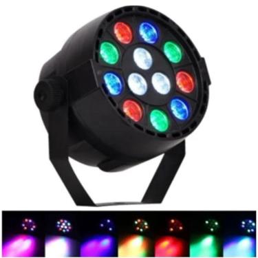 Imagem de Canhão Refletor 12 Leds Rgb Jogo De Luz Para Casa De Festa