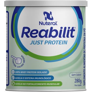 Imagem de REABILIT JUST PROTEIN – 100% WHEY PROTEIN ISOLADO NUTERAL 