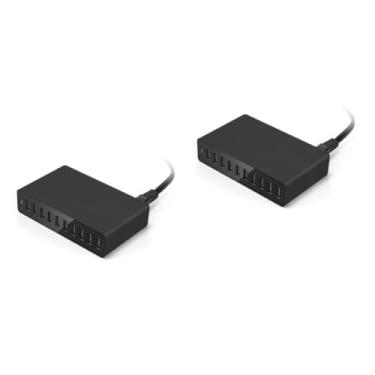 Imagem de OSALADI 2 Unidades 10 carregador de parede carregador de telefone estação de carregamento USB carregador de 10 portas carregador USB 10 portas inteligente Organizador 12a