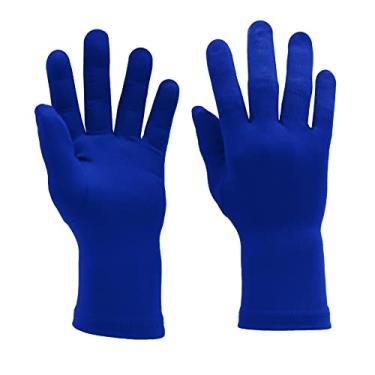 Imagem de Aniler Chromakey Luvas verdes Chroma Key máscara capuz efeitos invisíveis fundo Chroma Keying luvas verdes máscara para fotografia de tela verde vídeo (luvas azuis de 10 polegadas)