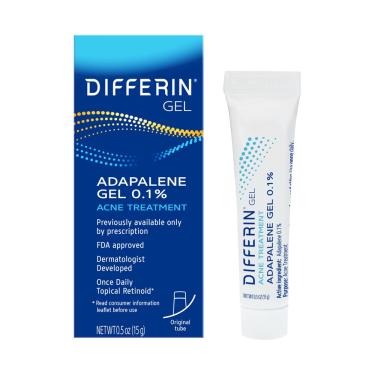 Imagem de Gel de tratamento da acne Differin 0,1% de adapaleno 15 g, fornecimento de 30 dias