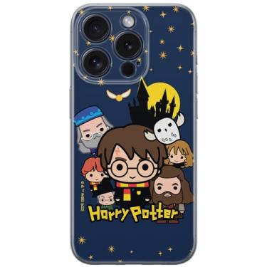 Imagem de ERT GROUP Capa de celular para iPhone 15 PRO original e oficialmente licenciada padrão Harry Potter 100 perfeitamente adaptada à forma do celular, capa feita de TPU