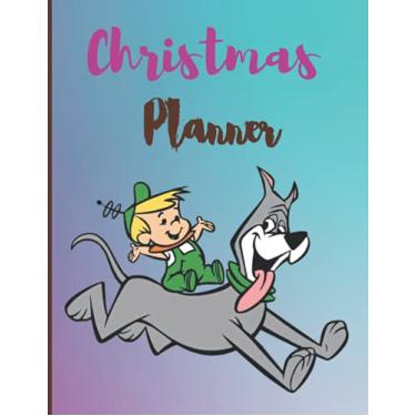 Imagem de Christmas planner.: Mix color with funny dog design notebook. who loves dog. You can plan every detail, right down to the timings of dinner on Christmas Day. 120 pages