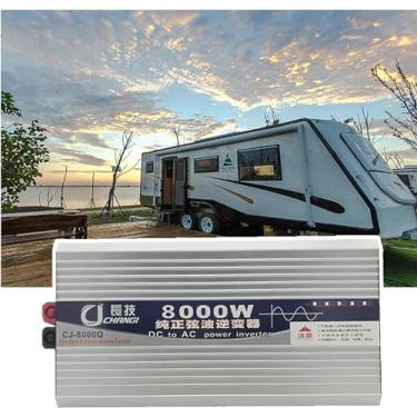 Imagem de Inversor De Energia, Inversor De Onda Senoidal Pura, Display Digital - Soquete Universal Duplo, Dc 12v/24v/48v/60v Para Ac 110v/220v Conversor De TensãO, Para Viagens, Camping,8000W-72Vto110V