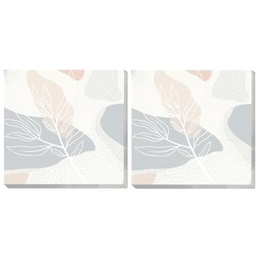 Imagem de ALIVIM Pacote com 2 notas adesivas 7,5 x 7,6 cm, forte poder de colagem brilhante, fácil de colocar para casa, escritório, 80 folhas/blocos, folhas decorativas abstratas