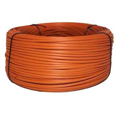Imagem de Fibra Junco Sintético Meia Cana 6mm rolo de 600 metros com proteção UV (Laranja)