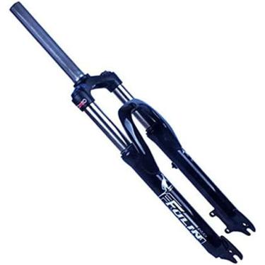 Imagem de Garfos de suspensão para bicicleta de montanha, garfo dianteiro de bicicleta de 26 polegadas com ajuste de rebote Garfo dianteiro de bicicleta de viagem de 110 mm Garfo de suspensão de ar MT
