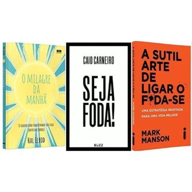 Imagem de Kit 3 livros sutil arte milagre da manha seja