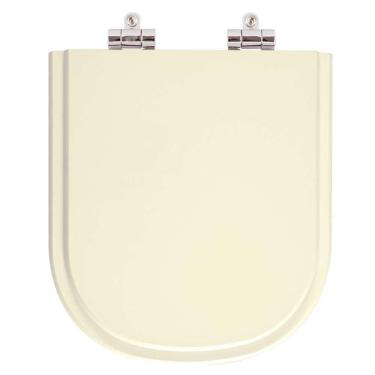 Imagem de Assento Sanitario Poliester Com Amortecedor Vogue Plus Creme Para Vaso Deca
