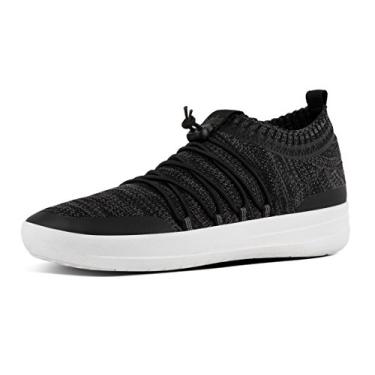 Imagem de FitFlop Sapatilhas Femininas, Multicolorido (preto/cinza macio), 5