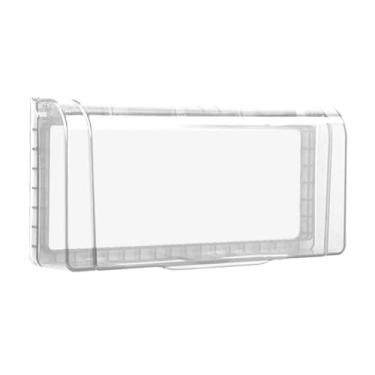 Imagem de Ioensy Protetor exterior do receptáculo, caixa protetora impermeável do painel da placa da cara da tampa da tomada do interruptor para o toalete interno, Claro