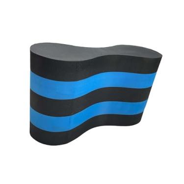 Imagem de UGPLM Puxar bóia perna flutuador natação flutuação aprendizagem treinador de natação eva piscina engrenagem treinamento ajuda natação puxar flutuador, Preto Azul