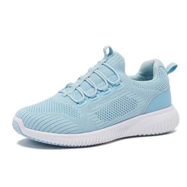 Imagem de Avia Air Slip On Shoes for Women - Casual Comfortable Athletic Tennis Walking Sneakers for Women with Memory Foam - Aqua Blue/Navy Blue, 8.5 Wide