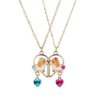 Imagem de DOYYCA Colar magnético para presente Best Friend Friendship para 2 meninas BFF Sister, 15.7 inches, Latão, Sem Pedra Preciosa