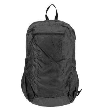 Imagem de Mochila Dobrável 20L, Mochila de Tecido Oxford para Acampamento Ao Ar Livre, Caminhadas e Viagens (Preto)