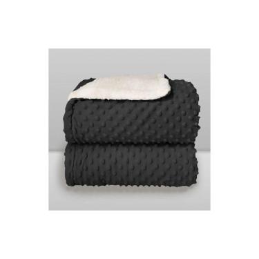 Imagem de Cobertor Donna Laço Bebê Plush com Sherpa Dots Bolinhas
