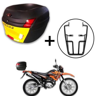 Imagem de Baú 34 litros Awa Proos com Bagageiro para XTZ 125 2002-2016, Amarelo