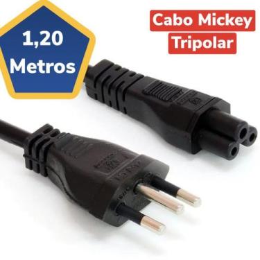 Imagem de Cabo para notebook tripolar 1.2metros cbf-1.2 10a mickey - SHK