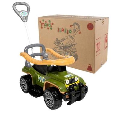 Imagem de Carrinho Infantil Jip Jip Militar Menino Maral de Empurrar