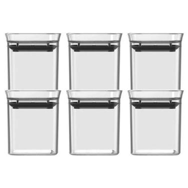Imagem de Conjunto com 6 Porta Temperos Condimentos 150ml Natural Ou, U