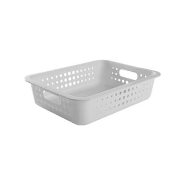 Imagem de Cesta Organizadora Branca 9L Ou, U