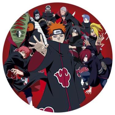 Imagem de Painel Festa Decoração Redondo Sublimado Akatsuki  1,50X1,50 - IMPAKTO
