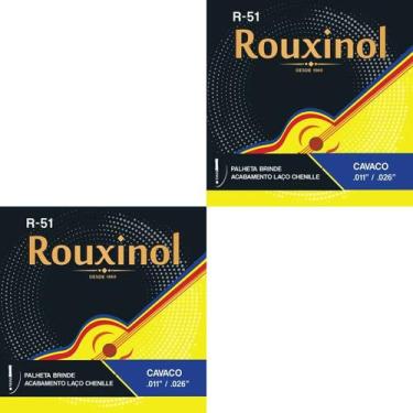 Imagem de Kit 2 Encordoamento Cavaquinho R51 0.11 Rouxinol PRR51L