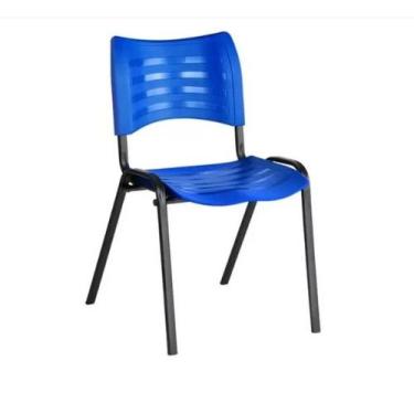 Imagem de Cadeira Empilhável Fixa para Escritório cor Azul - Masticmol - 2001 - 