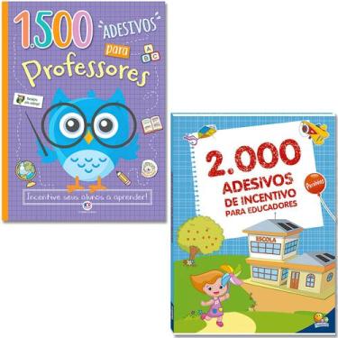 Imagem de Kit 3500 Adesivos para Professores - 2000 Adesivos de Incentivo para E