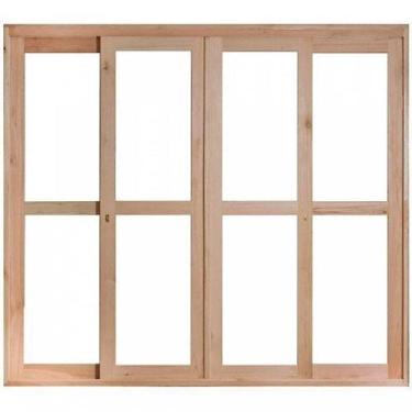 Imagem de Porta de Madeira Balção de Correr 213x180cm com Batente 9,4cm Ewk 484 