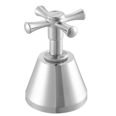 Imagem de Kit 3 Acabamentos para Registro C 24 1/2 3/4 e 1 Meber Metais Cromado