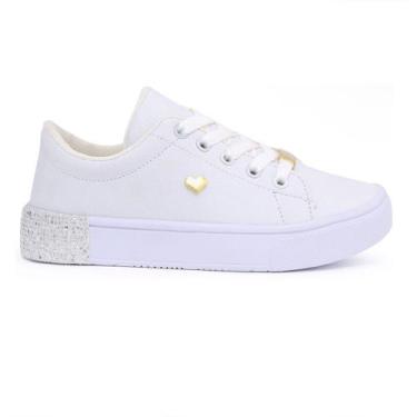 Imagem de Tênis Infantil Feminino Lançamento Sapatinho Menina com Strass - Kaut,