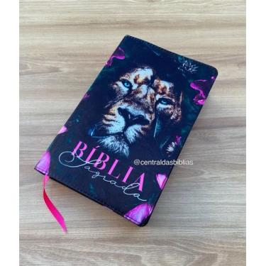 Imagem de Bíblia NVI leão dalila - Nova versao internacional grande E Índice Let
