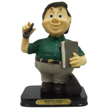 Imagem de Boneco Profissional Psicologo Miniatura Decoração 14cm - Zona Livre