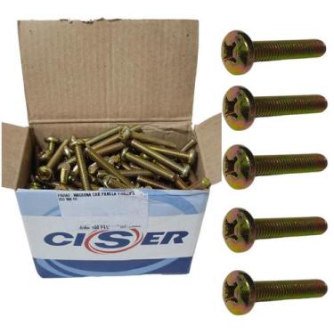 Imagem de 50 Und Parafuso Philips Panela M06 x 80mm Rosca Máquina - TOURO