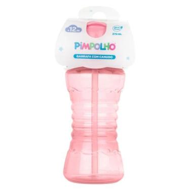 Imagem de Garrafa Com Canudo Pimpolho 270ml 12m+ Rosa 96611
