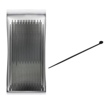 Imagem de Kit 100 Abraçadeiras náilon 3mm X 200mm Preto - KOKAY