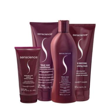 Imagem de Kit Senscience True Hue Inner Moisture Home Care Leave-in 150 (4 produ