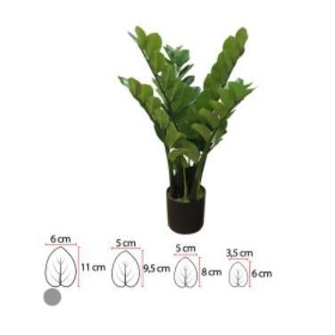 Imagem de Planta Árvore Artificial Zamioculca Real Toque Verde - 70cm - FLORESCE