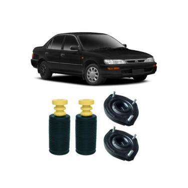 Imagem de Kit Coxim Batente Coifa Traseiro Toyota Corolla 1994 A 2002 - QualyKit