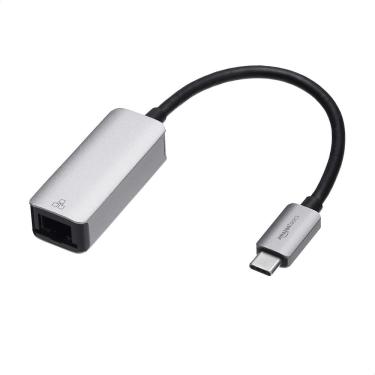 Imagem de Adaptador Ethernet Amazon Basics Alumínio USB-C para RJ45