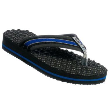 Imagem de Chinelo Masculino Para esporâo e fascite Plantar Stilloflex, Azul, 42