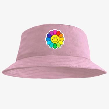 Imagem de Chapéu Bucket Hat Estampado Flor - MP Moda Masculina, Único, Rosa