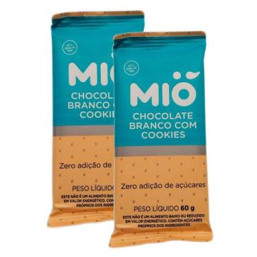 Imagem de Kit 2 Chocolate Mió Branco com Cookies Zero 60g