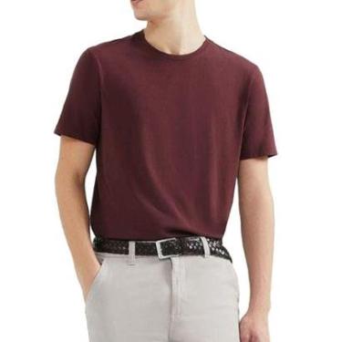 Imagem de Camiseta Masculina Hering MC Algodão Pima Bordô - KG99RY5SI-Masculino