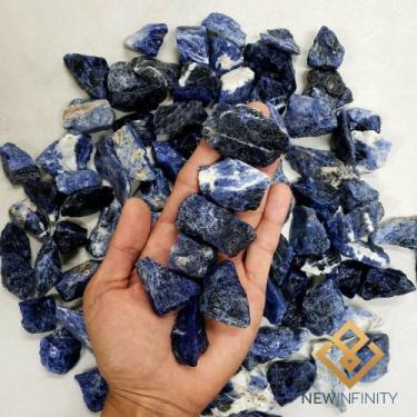 Imagem de Pedra Sodalita Bruta Cristal Natural 3cm Intuição e Proteção - New Inf