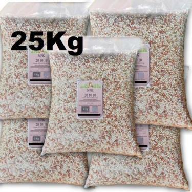 Imagem de Adubo Npk 20 10 10 - 25Kg Para Cobertura Do Seu Gramado - AGROADUBO