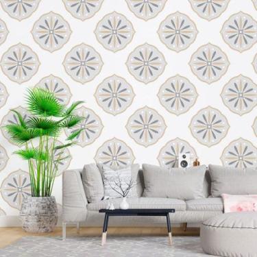 Imagem de Papel de Parede Adesivo Abstrato Azulejo N015185 0,58x2,50M - Adesivo 