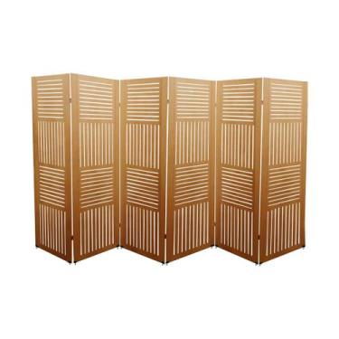 Imagem de Biombo RJ 6 Folhas c/ 12 Pezinhos - ComercialMasul